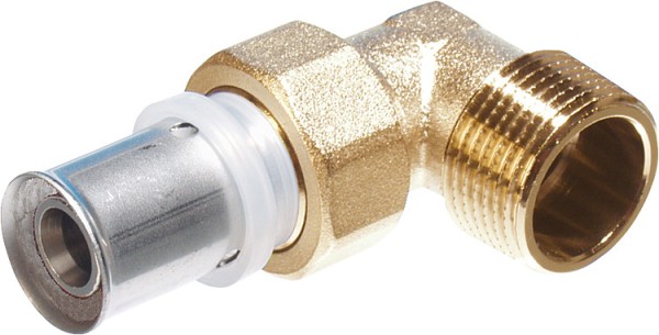 Pressfitting für MSVR TH-Kontur Winkelverschraubung mit AG 16x2 - 1/2''