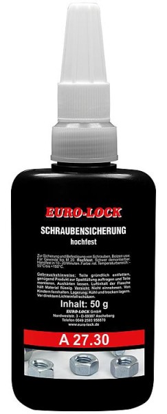 Schraubensicherung hochfest EURO-LOCK A 27.30 50g Dosierflasche