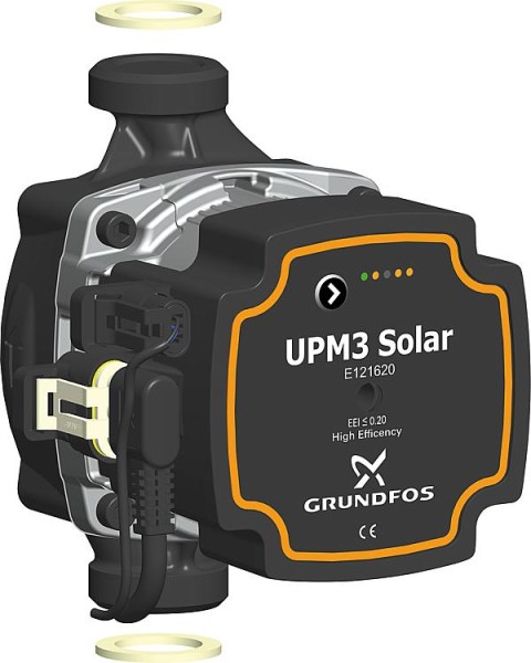 PAW Umwälzpumpe Grundfos UPM3 15-145 Länge 130mm Solar DN25 1" AG, 9 Uhr, PWM-C4