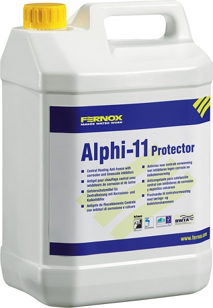 Zentralheizungsvollschutz Alphi-11 Frostschutzmittel und Protector kombiniert nach VDI 2035 25L