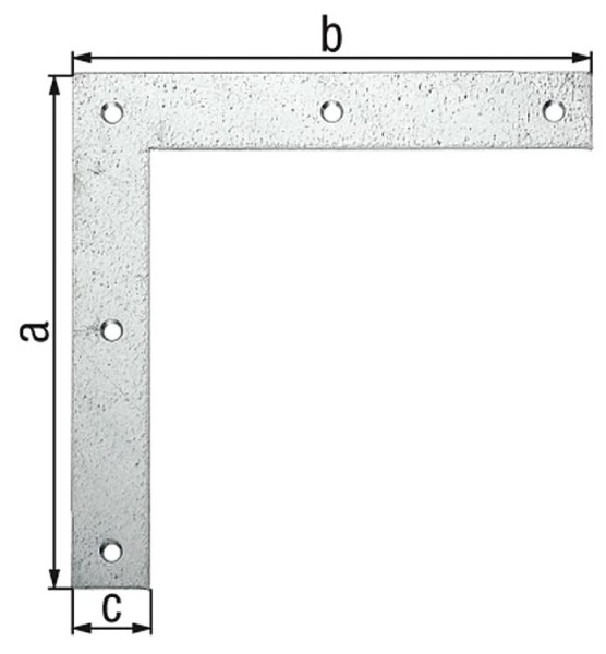 Eckwinkel, 200x200x30mm, sendzimirverzinkt
