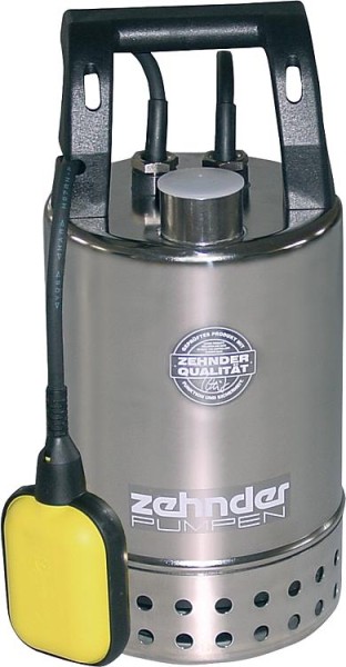 Schmutzwassertauchpumpe Edelstahl 11/4" IG, 230 V, Fördermenge 9,5 m³/h Korngröße 10 mm E-ZW 65A