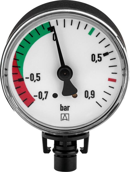 Unterdruckmanometer RF50, -0,7 - +0,9 bar radial, passend für FloCO-Top-2CM