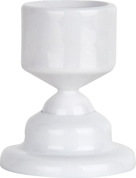 Schrägwandhalter ESOM 25 mm weiß für Duschvorhangstangen