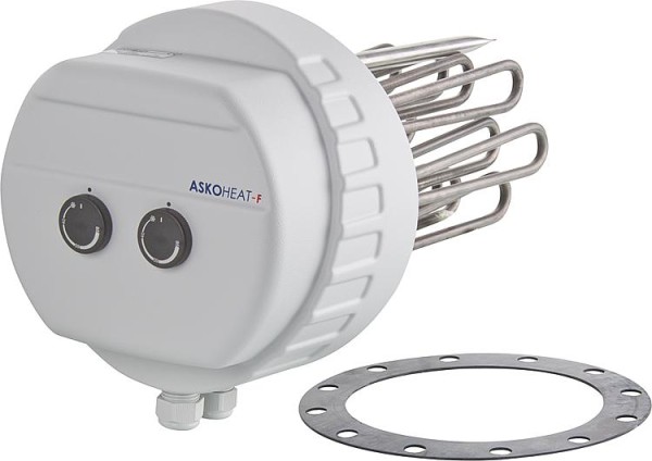 Flanschheizkörper 12.0/9.0/6.0 KW 3x400 V AC, Drm 280 mm Einbaulänge: 360 mm
