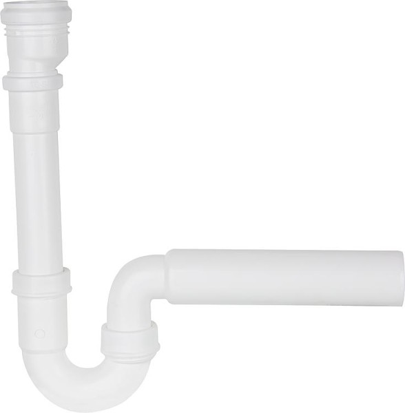 Röhrengeruchsverschluss DN 50 / 40 Wandrohr DN50 2" Kunststoff weiss für Hauswasser