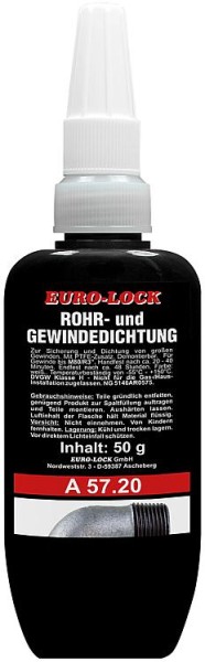 Rohr- und Gewindedichtung niedrigfest, EURO-LOCK A 57.20 50g Dosierflasche