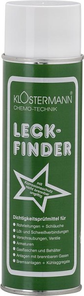 Klostermann Gas Lecksuchspray 1 Dose 400 ml geeignet für alle Gase Frigen Freon + Sauerstoff