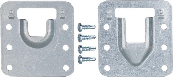 Halterung für TOC-UNO, TOC-DUO, TOC-DUO-3, 2 Haltebleche + 4 Schrauben