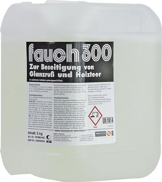 Fauch Reiniger (Glanzruß & Holzteer) FAUCH 300, 5kg Kanister