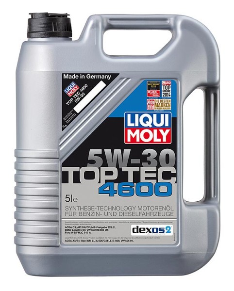 Motorenöl LIQUI MOLY Top Tec 4600 5W-30Inh. 5000ml