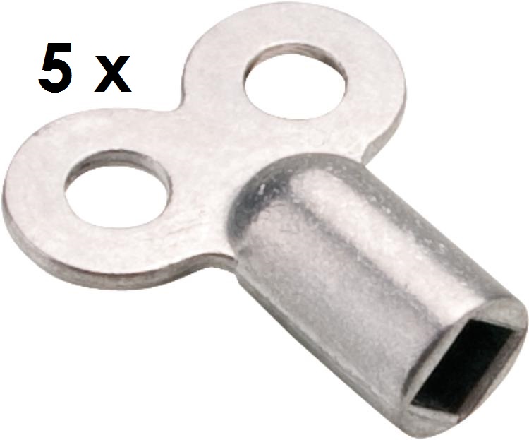 Vierkant Luftschlüssel je Stck.0,42€ 20 Stück Entlüftungsschlüssel aus Metall 