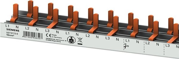 Stiftsammelschiene, 10mm² 3p/N für AFDD-LS / 1000mm Siemens 5ST3773-0 (55TE)