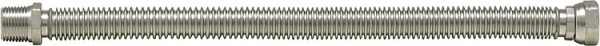 Edelstahlwellschlauch 1/2" ausziehbar von 500 - 1000 mm 1/2 AG x üWM Edelstahl Flexschlauch