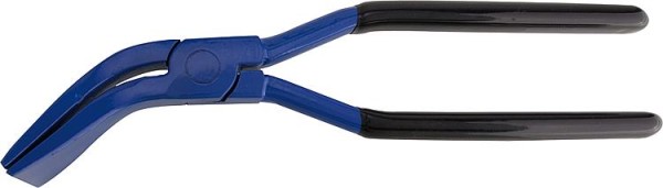 Falzzange, 45°gebogen, geschmiedet, lackiert Maulbreite 60mm / L=280mm