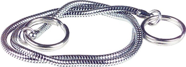 Schlangenketten beidseitig mit Sprengringen 30 cm lang passend für Waschbecken chrom