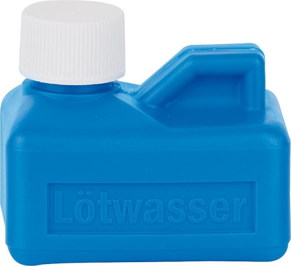 Lötwasserflasche Material PE-HD, Farbe blau Inhalt 150 ml