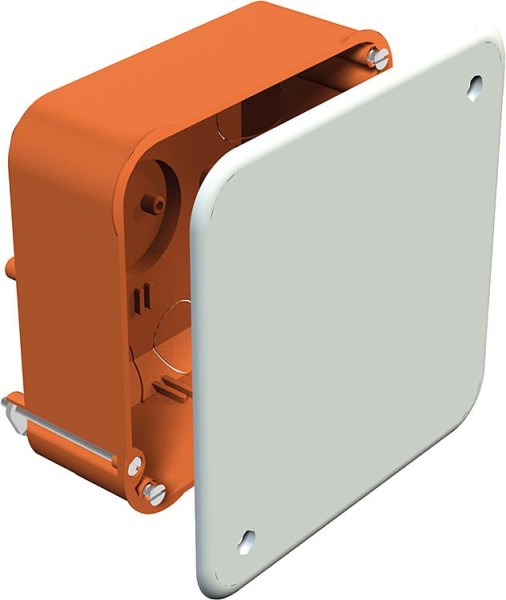 Hohlwand-Verbindungskasten H 50 x L 105x B 105 mm Typ HV 100 KD, orange / 1 Stk