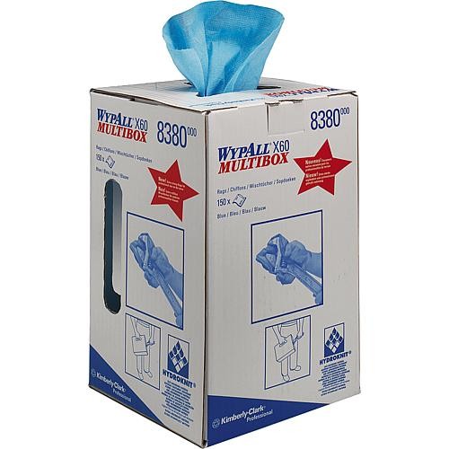Wypall X60 Wischtücher Multibox hellblau 150 Stk 24,5 x 42 cm