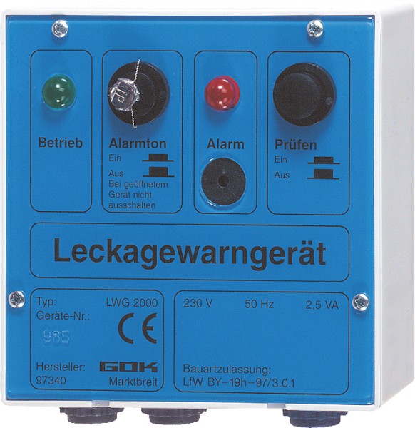 GOK Leckwarngerät Typ LWG 2000 für Heizöl und Wasser Alarm Gerät 1507300