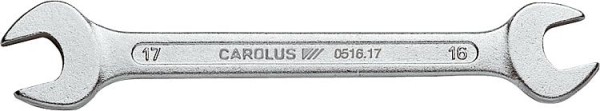 CAROLUS Doppel-Maulschlüssel SW 16 x 17