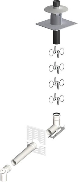 Kunststoff-Abgassystem Basis Set 4 - DN 60