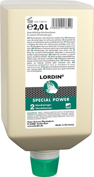 Handwaschpaste LORDIN Special Power 2 l Varioflasche