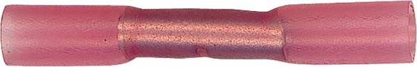 Stoßverbinder m. Schrumpfschlauch Isolation, 0,5 - 1,5mm² Farbe rot, VPE = 20 Stück
