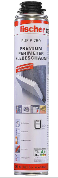 Fischer Perimeterklebeschaum PUP 750 G B2 Betongrau / 750 ml Dose