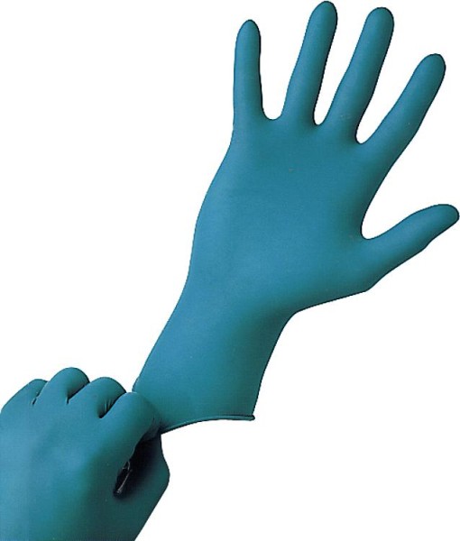 Nitril Handschuh gepudert, 24 cm lang blau, Größe XL / VPE 100 St.