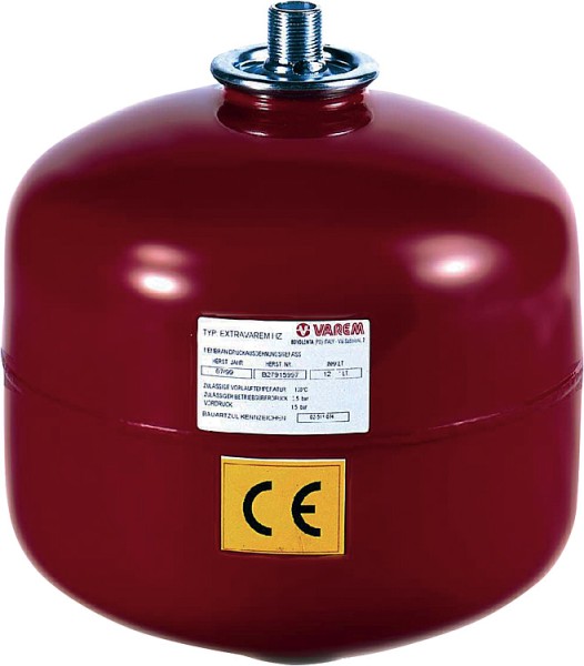 Ausdehnungsgefäß 12 Ltr. Extravarem LR 12l mit Flansch