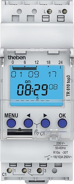 Digitalschaltuhr Theben TR 610 top 3 24 Std./7 Tage