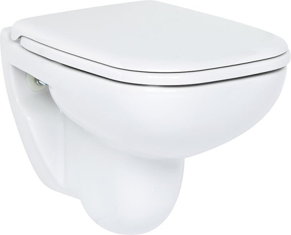 Wand-WC Duravit D-Code Compact 480 mm, Tiefspüler, Weiß