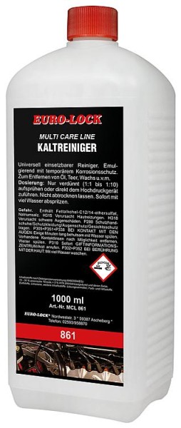 Kaltreiniger EURO-LOCK MCL 861 1l Flasche