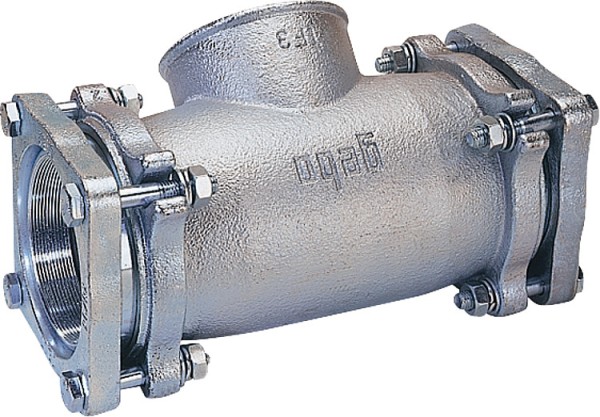 Gebo Temperguss Klemmverbinder (i/i) Gas PN 1, Wasser PN 16, Typ TF 2 1/2" (76,1) Abgang IG