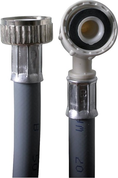 Kunststoff-Anschlussschlauch 3/4", Innen-Ø 10 mm, Länge 1,5 m, Wandstärke 3,5 mm, grau