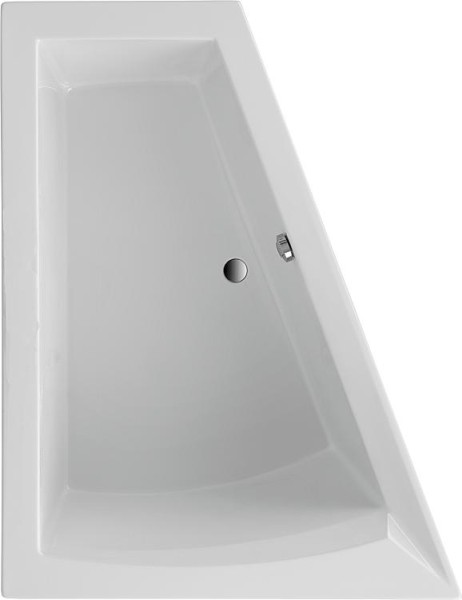 Raumspar-Badewanne LAGO II links BxHxT: 1750x500x1350/700 mm Acryl weiß