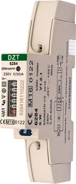 Wechselstromzähler DZT6284 MID 230V, 5(50)A, 50Hz Rollenzählwerk