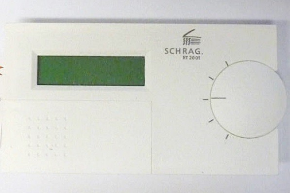 Schrag / Brau Bedienteil RT 2001 Ölheizeinsatz B10510 digital Raumthermostat 77702619 Braun