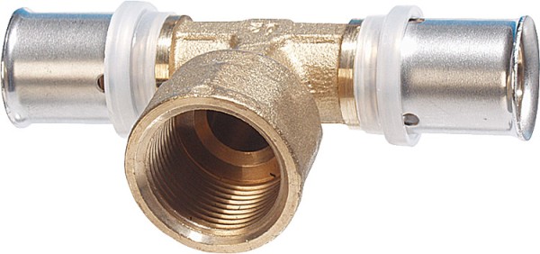 Pressfitting für MSVR TH-Kontur T-Stück mit IG 32x3mm-1''-32x3mm