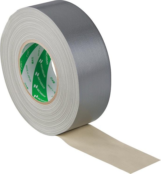 Gewebeklebeband Premium NICHIBAN silber (extra stark 300my) 50mm x 50m