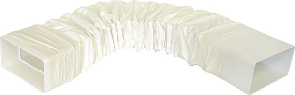 Helios Flachkanalbogen FLBF 100 flexibel 110 x 55 mm Kunststoff weiß
