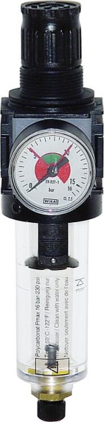 Filterdruckregler EWO 480 variobloc, G?, BG 30, 0,5 - 10 bar, Handablassventil, Manometer, Filterpor