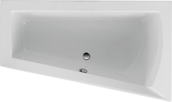 Raumspar-Badewanne LAGO I rechts BxHxT: 1700x500x1000/655 mm Acryl weiß
