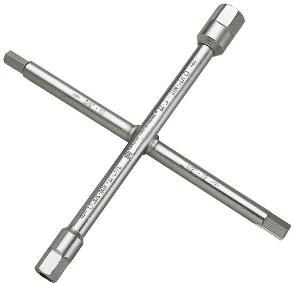 Sanitär-Kreuzschlüssel,DN10(3/8")-DN25(1"),10fach-Fkt