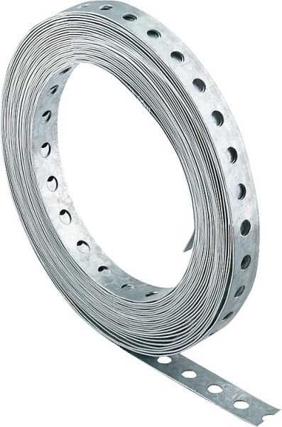 Lochband Stahl verzinkt Breite 12 mm / Rolle a 10 m