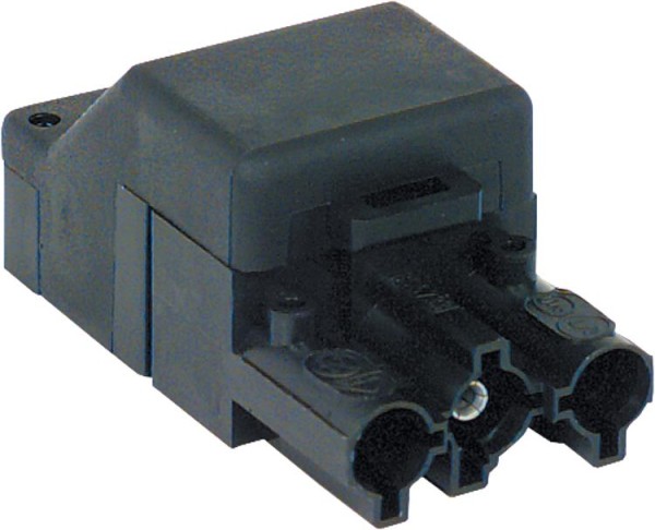 Kupplung3-polig / schwarz 250V, 16A System Wieland