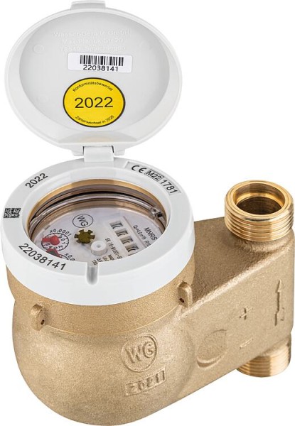 KW-Steigrohrzähler MNRS Qn 2.5, DN20 (3/4"), L 105 mm Inkl.Eich-und Konformitätsentgeld