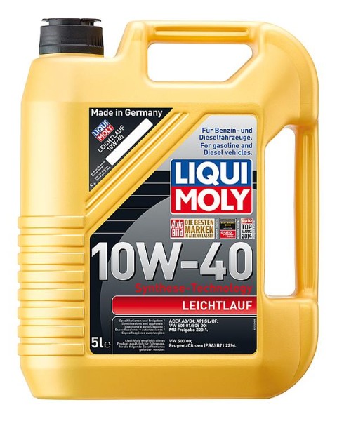 Motorenöl LIQUI MOLY Leichtlauf SAE 10W-40 Inh. 5000ml