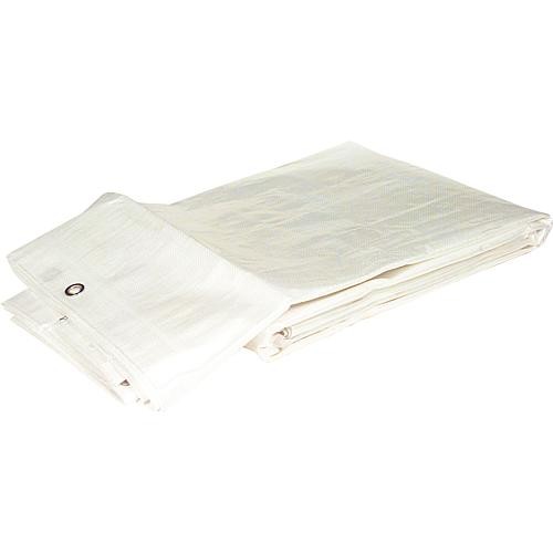 GewebeplaGewebeplane aus HDPE-Bändchengewebe 160 g/qm mit Rand + Ösen 8 x 10 m Farbe: weißne aus HDP